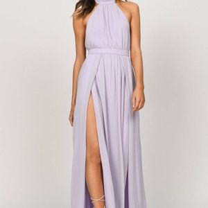TOBI Tara Halter Maxi Dress - Lavender - size M